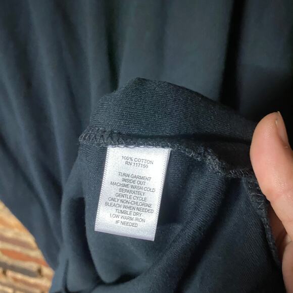 NWT Quacker Factory Black Braided Sparkle 3/4 Sleeve T-Shirt Women's Size 3X - Picture 5 of 7